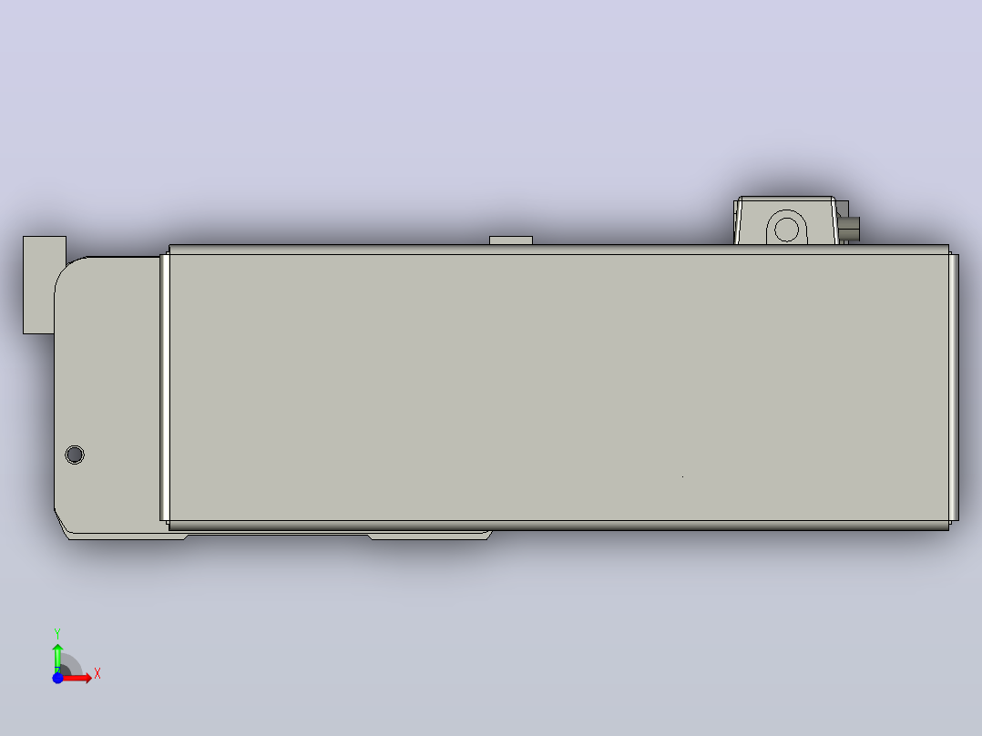 TE10D-L1000-B5-M3半密封丝杆模组滑台前视图