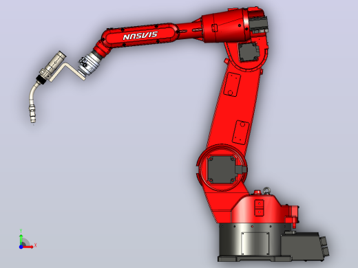 新松SR10C机器人3D模型前视缩略图