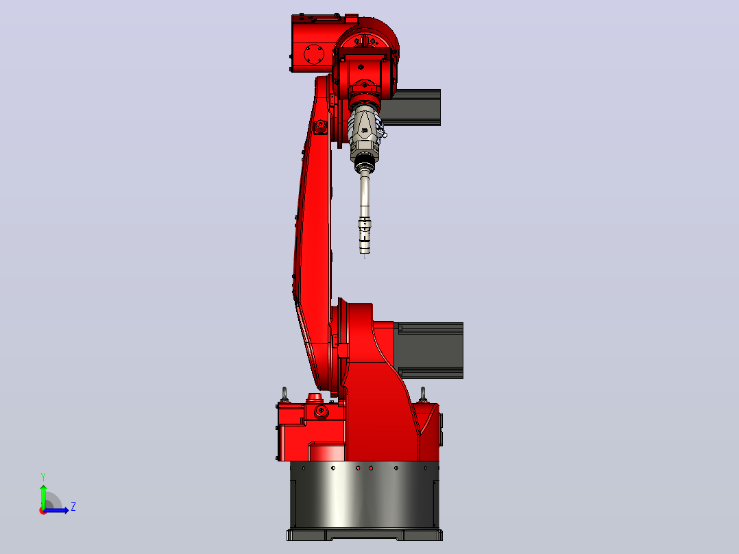 新松SR10C机器人3D模型左视图