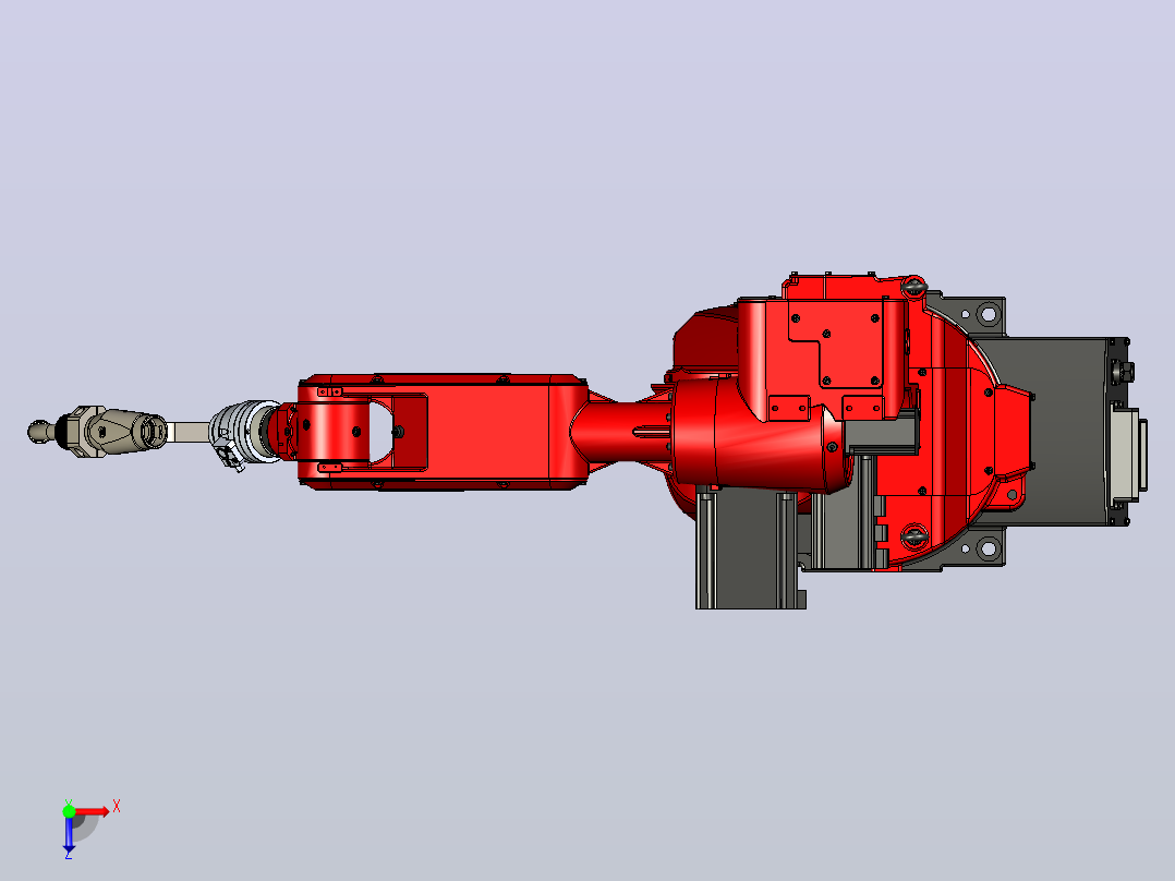 新松SR10C机器人3D模型俯视图