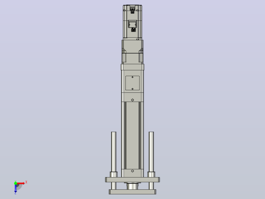 轻载电动缸TPA-ESR80-2510C-L150-M-QDX-W-P75-JX-C3俯视缩略图