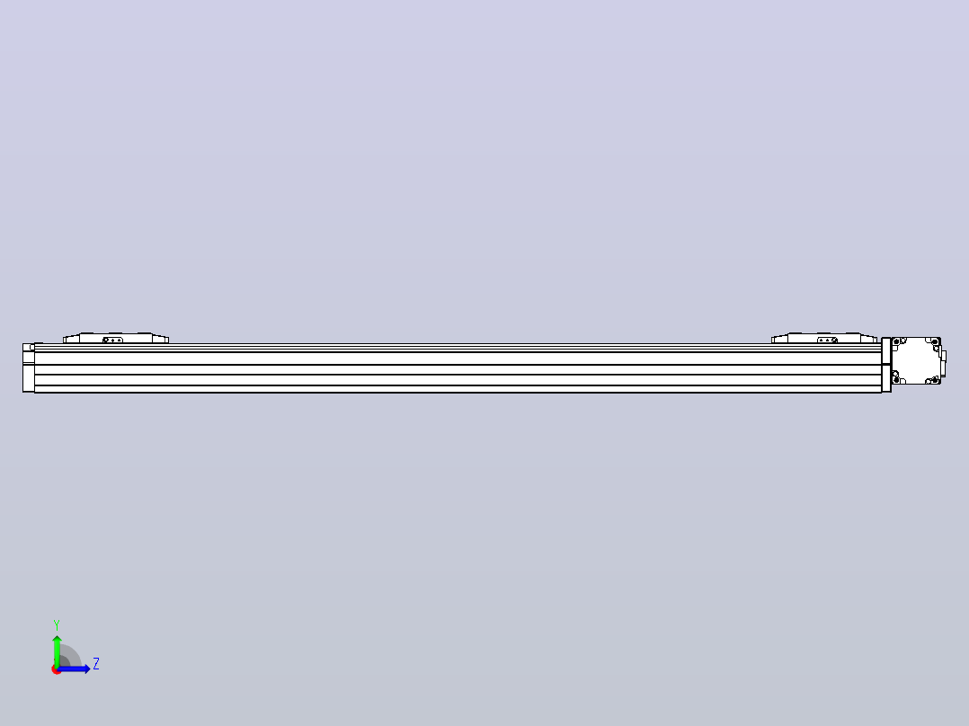 皮带直线轴双滑块型TPA-GCBS-80-P60-L375-DR-M20-N3左视图