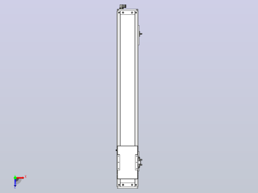SCS12-650-BM-100W+煞車滚珠花健、支撑座、滚珠丝杠、交叉导轨、直线模组俯视缩略图