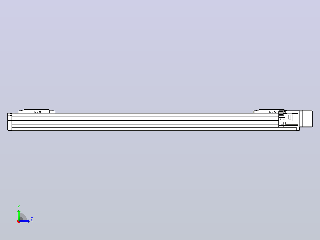 滚珠丝杠线性轴TPA-GCRS-80-1610C-L325-MR-M20-N3左视图