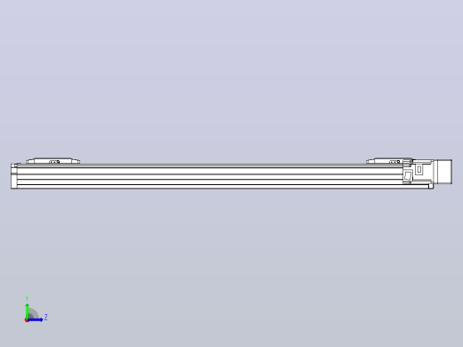 滚珠丝杠线性轴TPA-GCRS-80-1610C-L325-MR-M20-N3左视缩略图