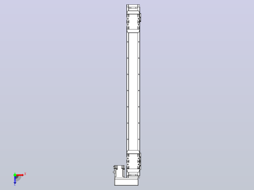 滚珠丝杠线性轴TPA-GCRS-80-1610C-L325-MR-M20-N3俯视缩略图