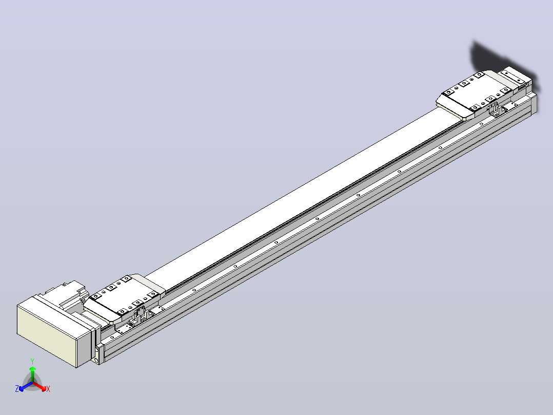 滚珠丝杠线性轴TPA-GCRS-80-1610C-L325-MR-M20-N3正等轴测图