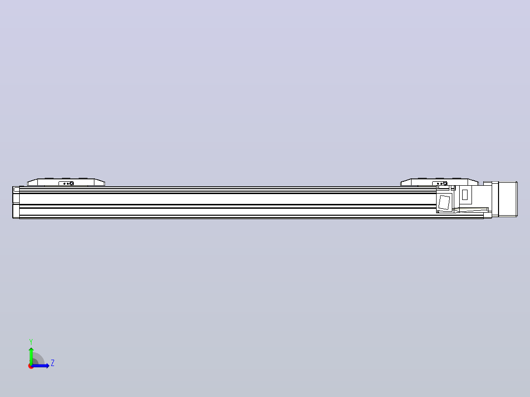 滚珠丝杠线性轴TPA-GCRS-50-1205C-L200-MR-M10-N3左视图