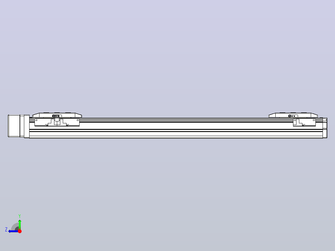 滚珠丝杠线性轴TPA-GCRS-50-1205C-L200-MR-M10-N3右视图