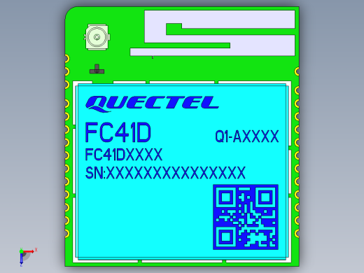 quectel-fc41d模块俯视缩略图