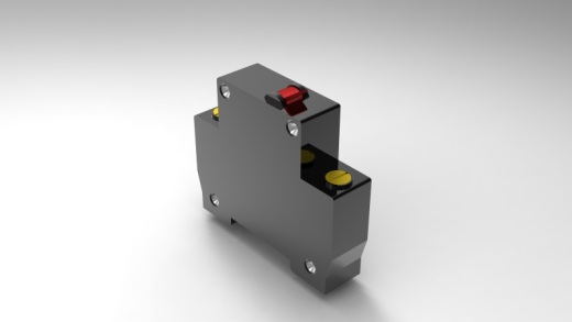 单极断路器模块CATIA V5 R17 DISJUNTOR单极模块中的标清C6 2P模型缩略图