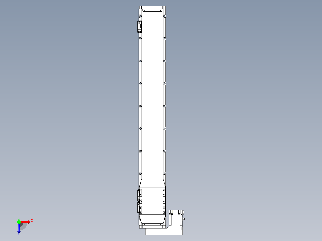 滚珠丝杠直线轴内置导轨TPA-GCR-120-1610C-L750-ML-M40-N3俯视图