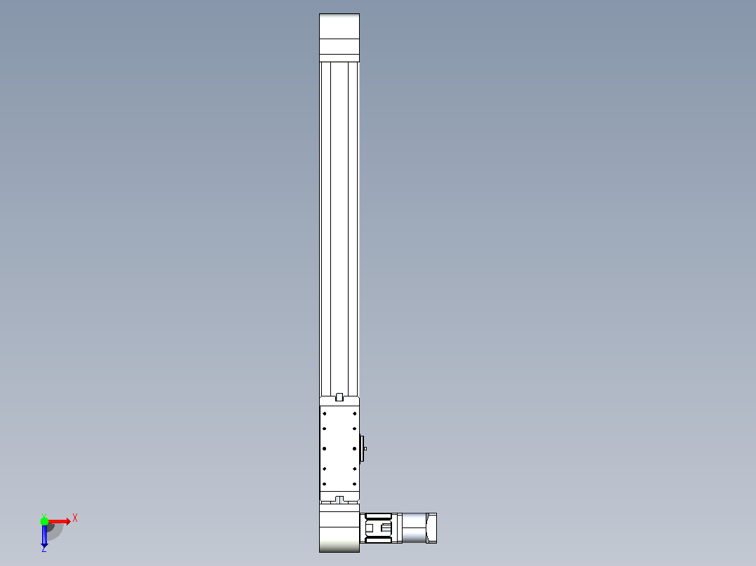 带式直线轴半闭式TPA-ONB-80-170-L650-DR-J60-N3俯视图