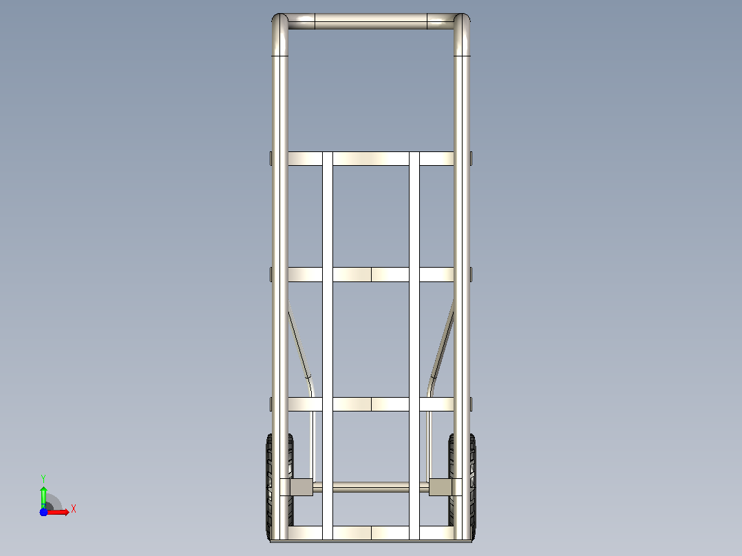 Solidworks 油车模型前视图