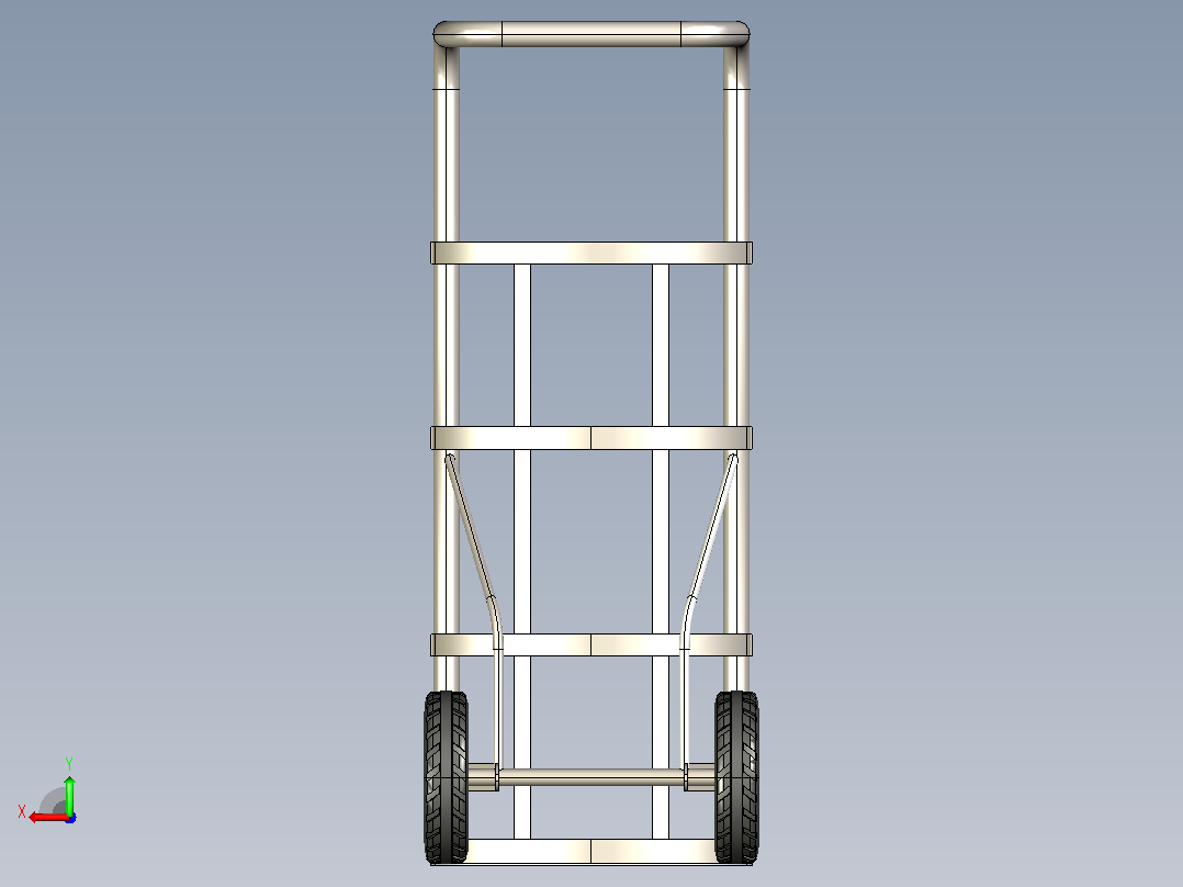 Solidworks 油车模型后视图