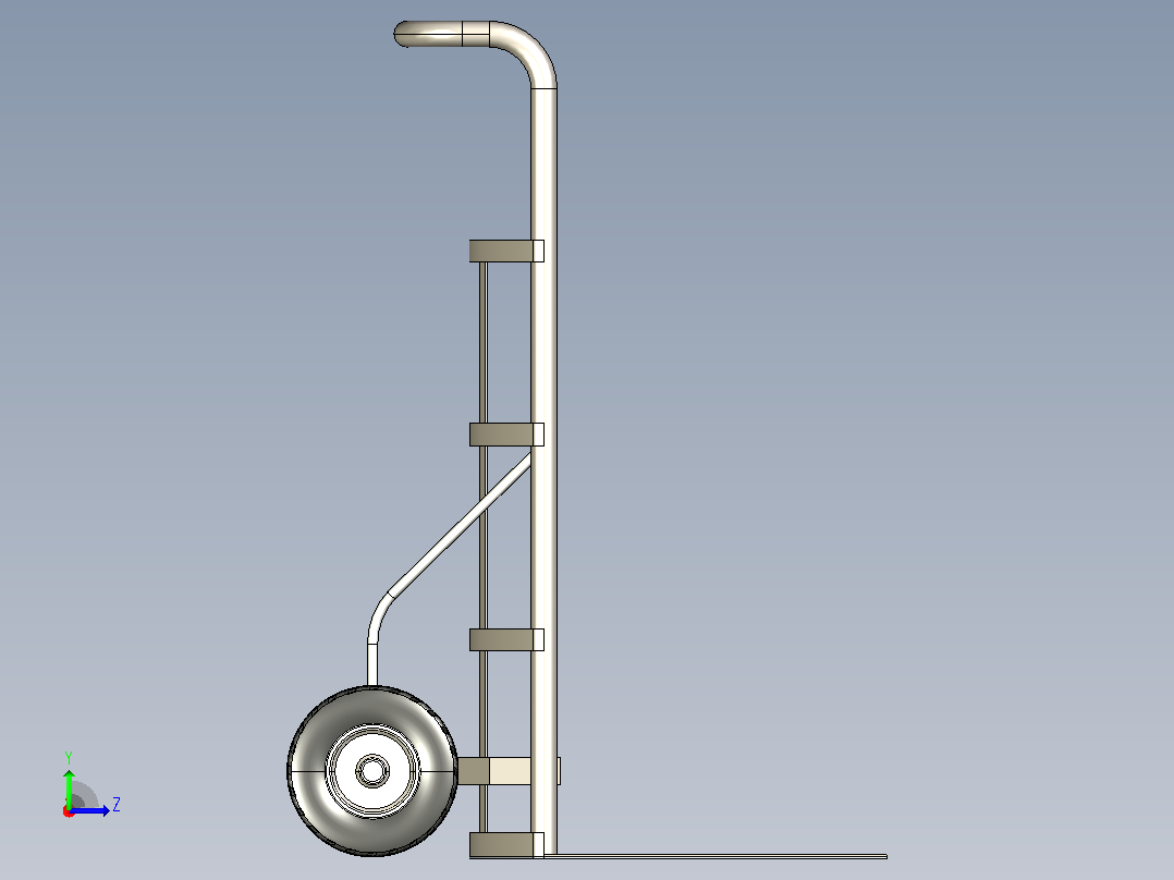 Solidworks 油车模型左视图