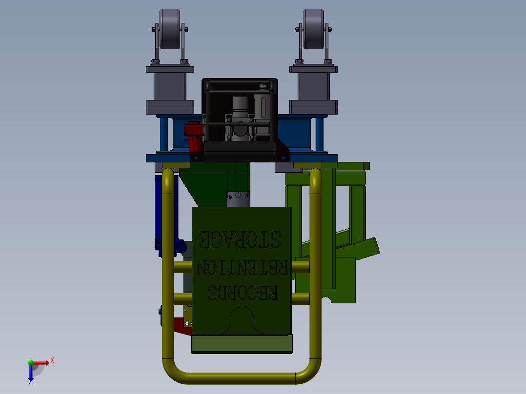 汽车零件焊接工装夹具俯视图