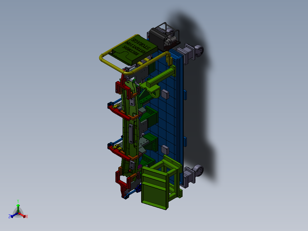 汽车零件焊接工装夹具正等轴测图