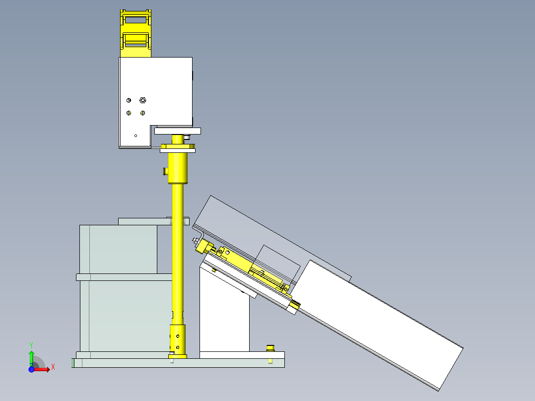 活动滑道前视图