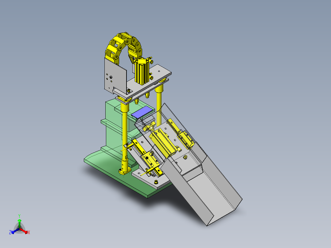 活动滑道正等轴测图