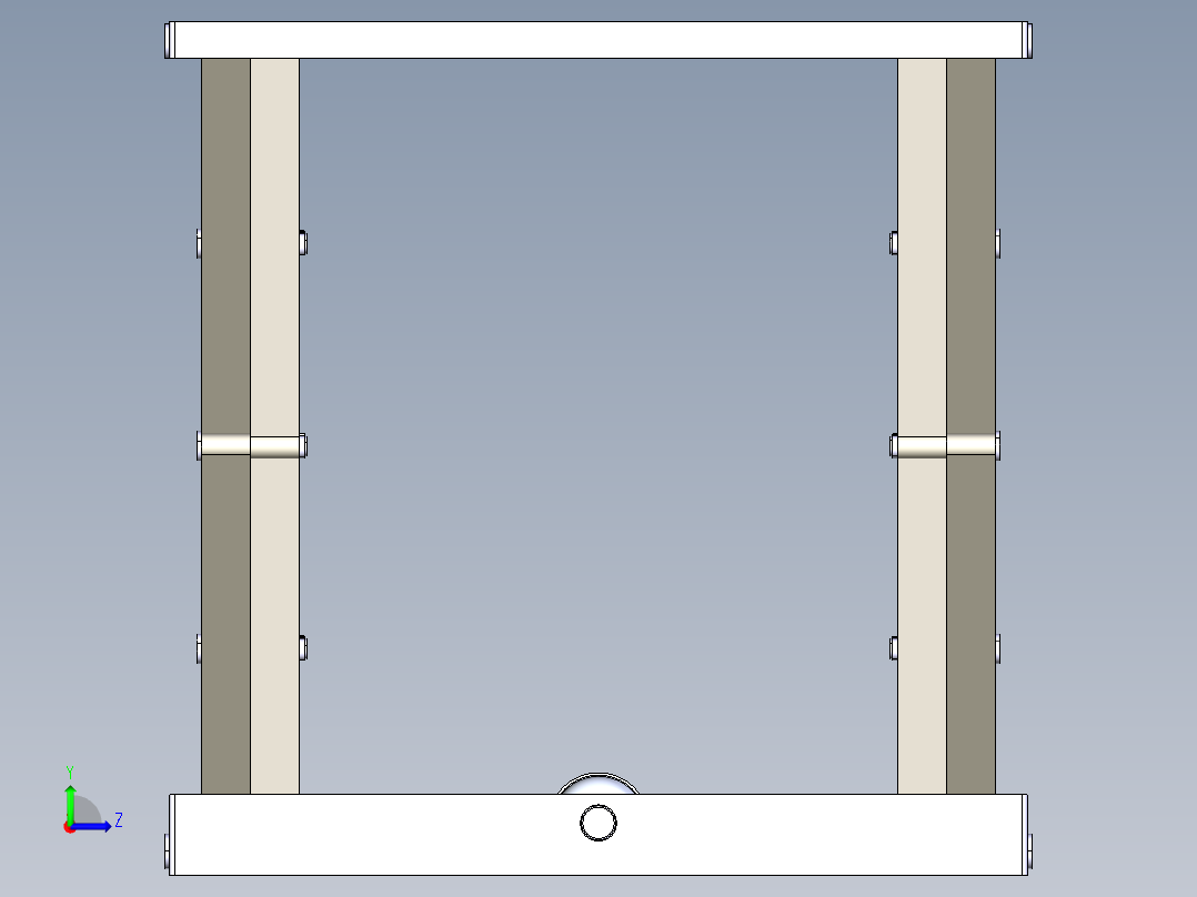 剪式升降台左视图