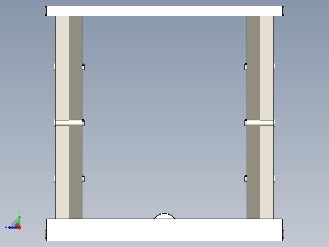 剪式升降台右视图