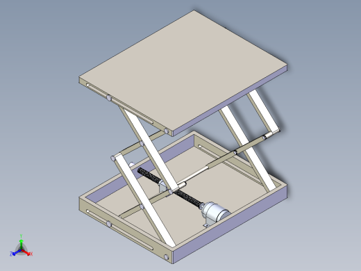 剪式升降台正等轴测缩略图