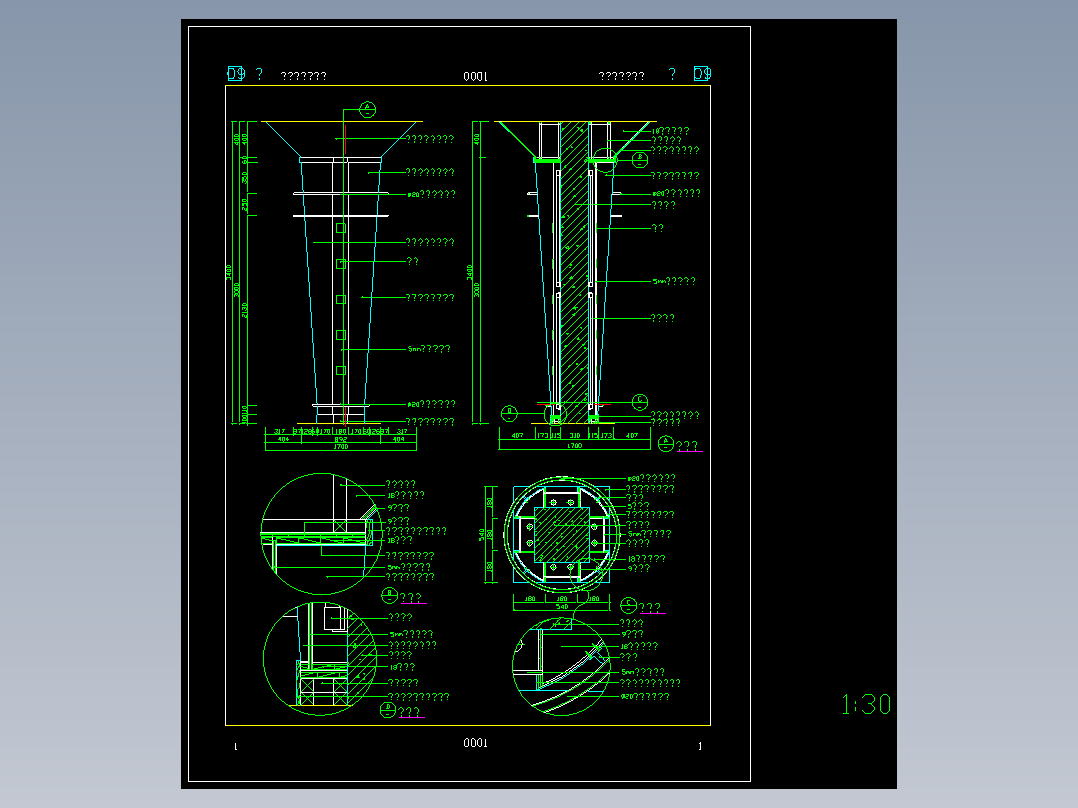 现代式柱详图-09060001