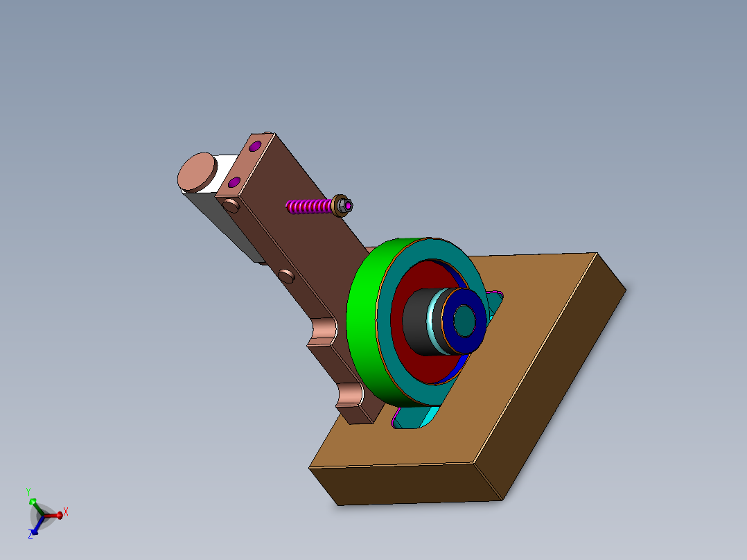 单缸摇摆蒸汽机