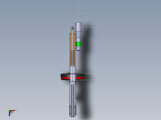 solidworks 汤普森机枪俯视缩略图