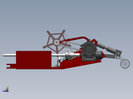 苜蓿收获机的设计【带SolidWorks三维】【3张CAD图纸+开题报告右视缩略图
