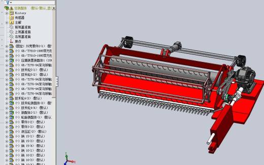 苜蓿收获机的设计【带SolidWorks三维】【3张CAD图纸+开题报告缩略图