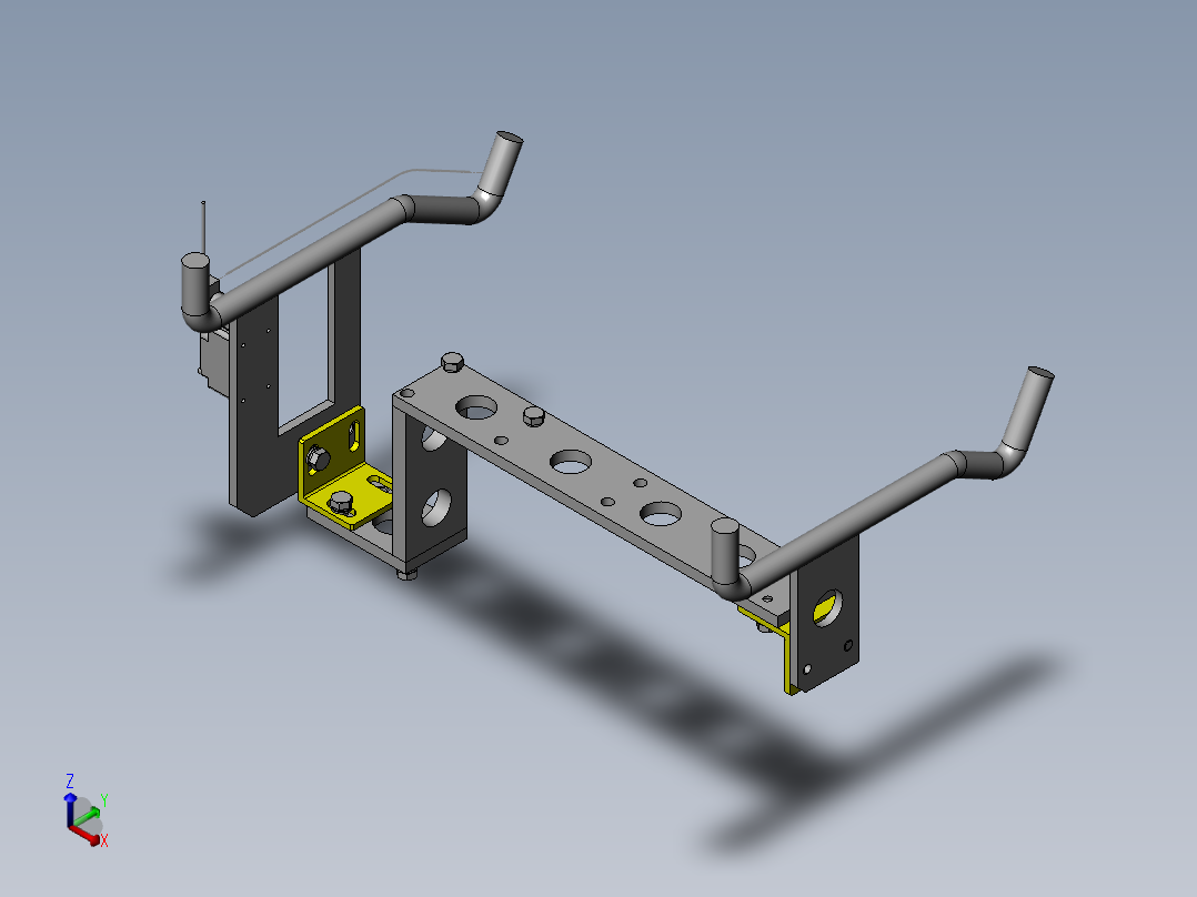 常用机械结构 (373)正等轴测图
