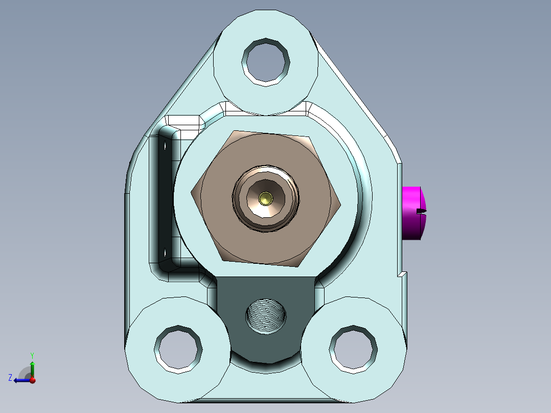 柴油机燃料泵 右视图