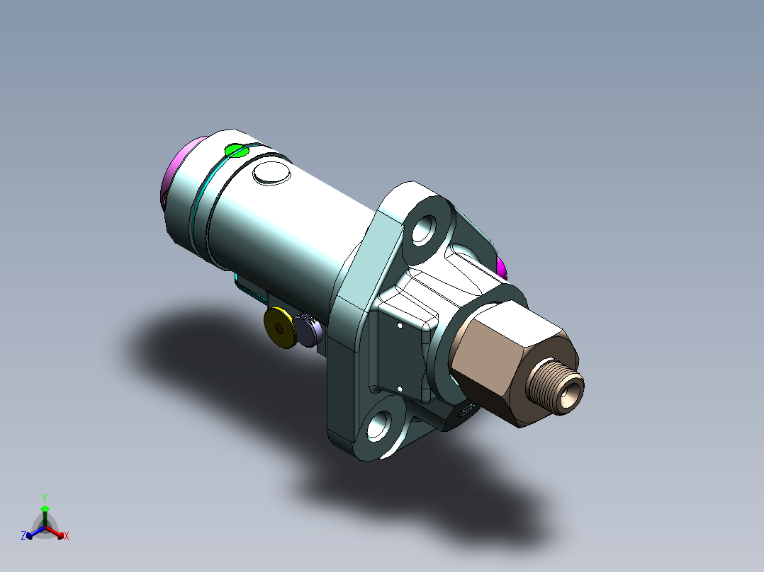 柴油机燃料泵 正等轴测图