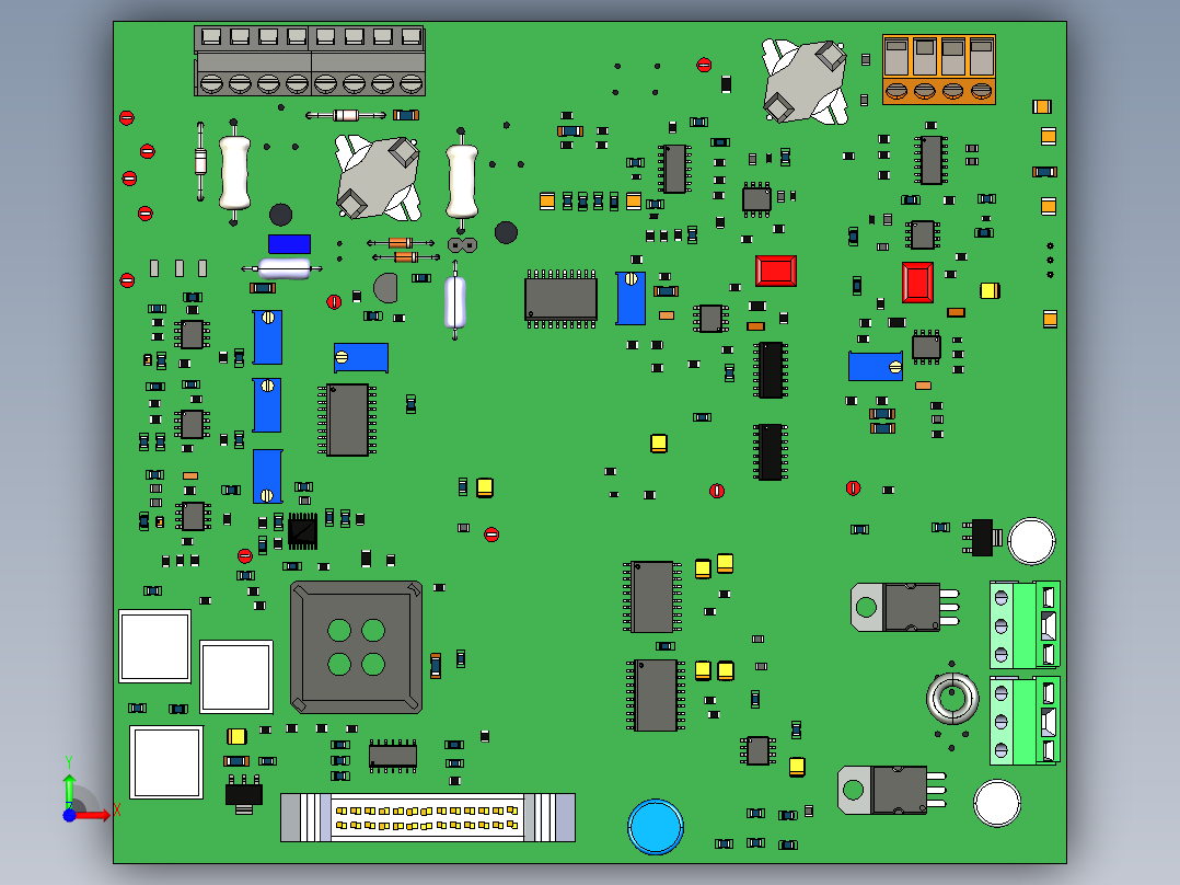 Sca-PCB电路板前视图