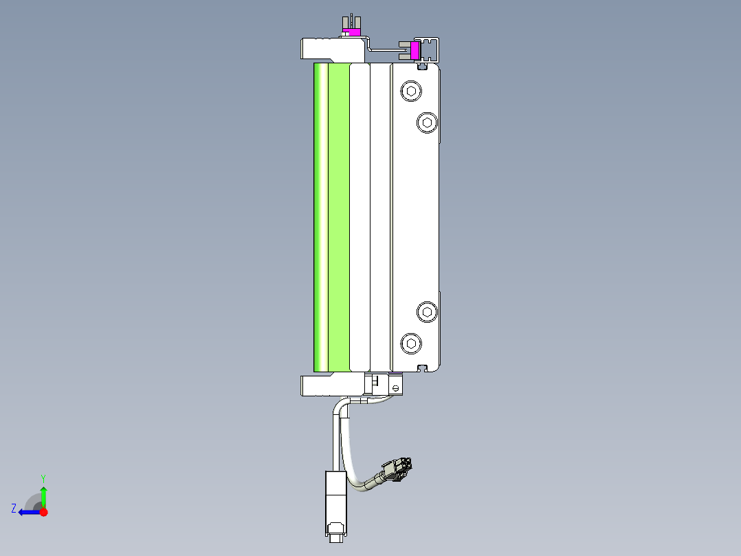 威洛博VL系列直线电机模组-2VL22H2-S3200右视图