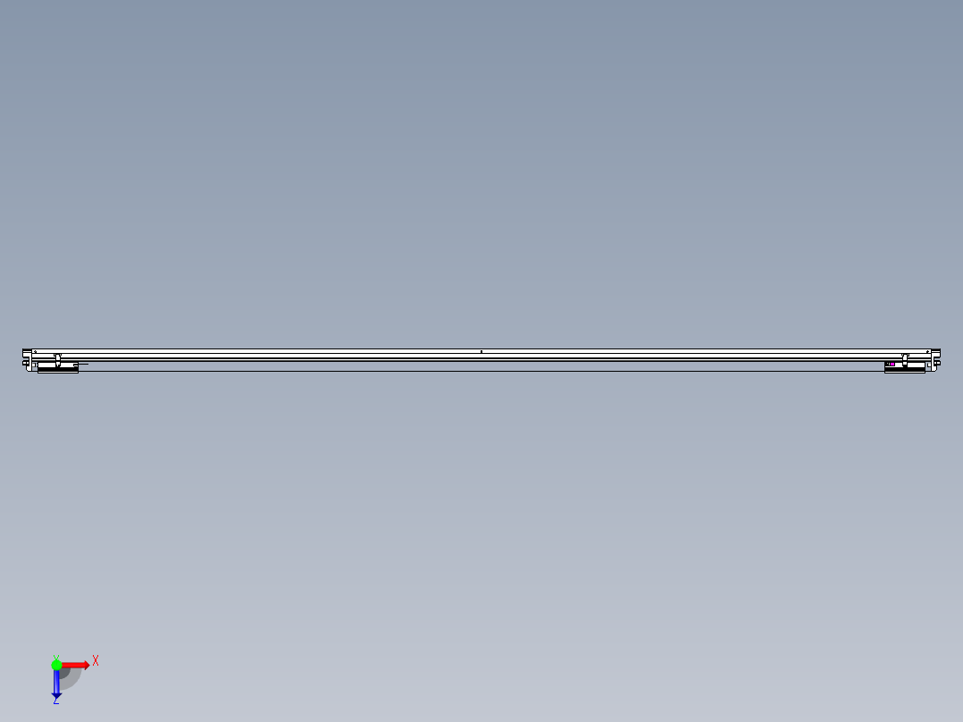 威洛博VL系列直线电机模组-2VL22H2-S3200俯视图