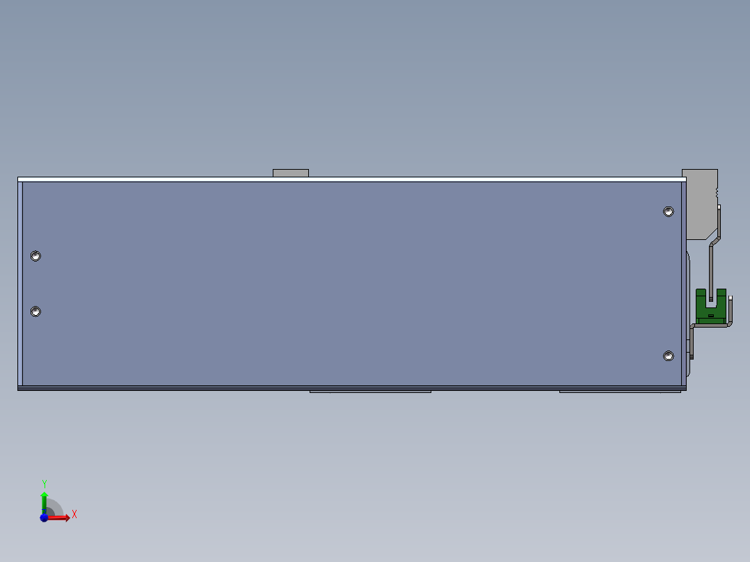 电动滑台模组SDM175右折模型前视图