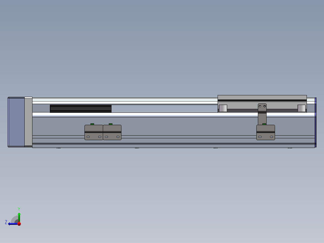 电动滑台模组SDM175右折模型右视图