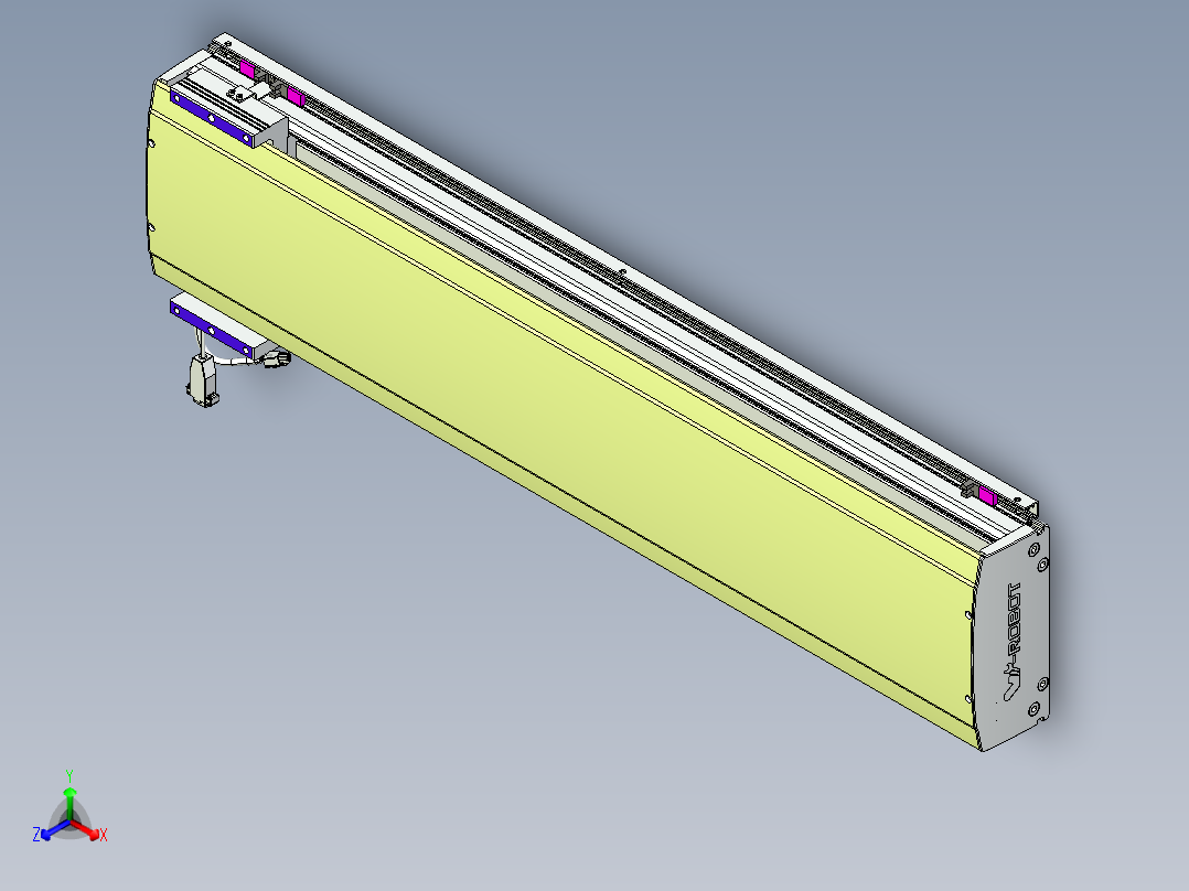 威洛博VL系列直线电机模组-VL22H1-S900主视图