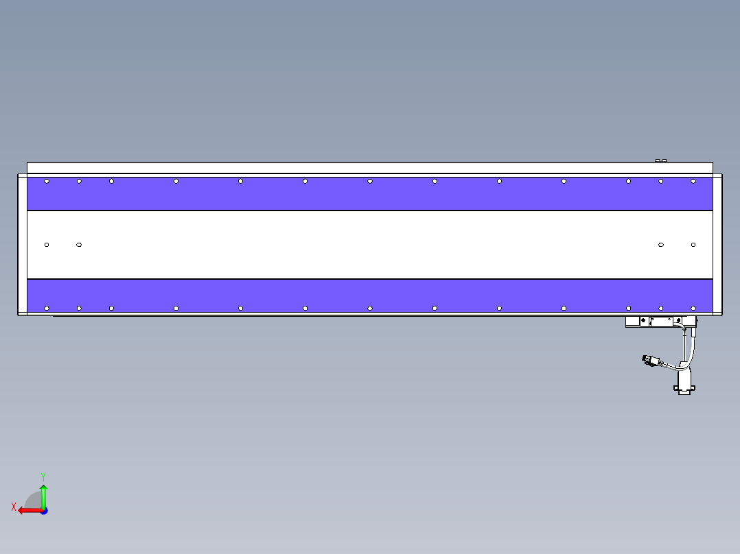 威洛博VL系列直线电机模组-VL22H1-S900后视图