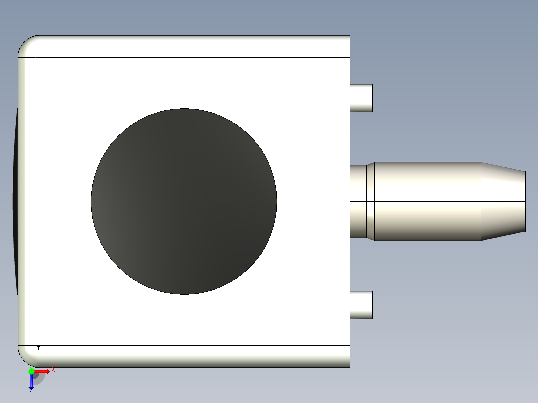 型材-BR 2D 45X45 CUBIC CONNECTOR KJN524486俯视图