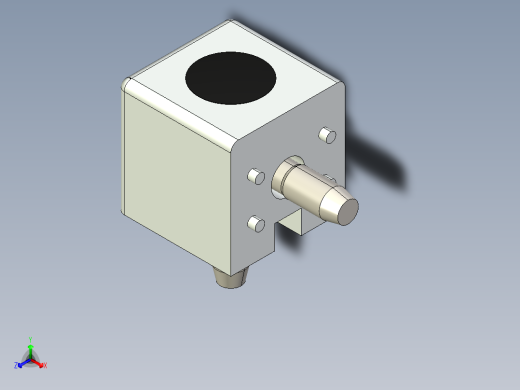 型材-BR 2D 45X45 CUBIC CONNECTOR KJN524486正等轴测缩略图