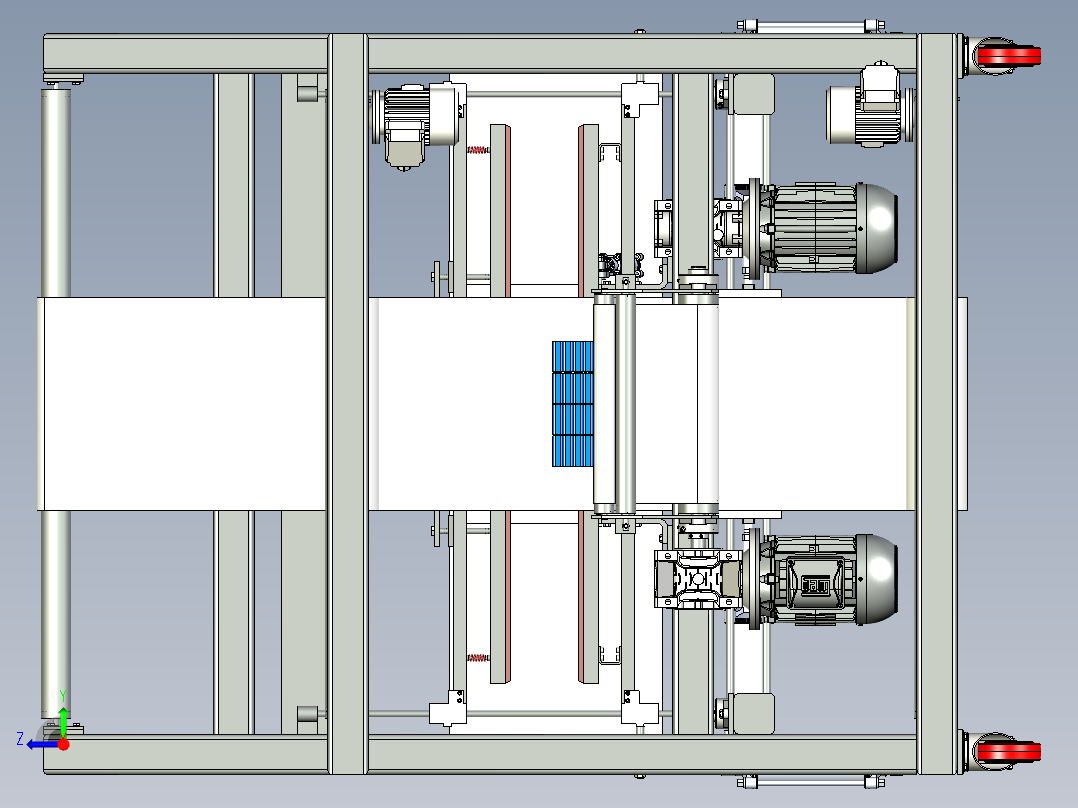 自动裹包机右视图