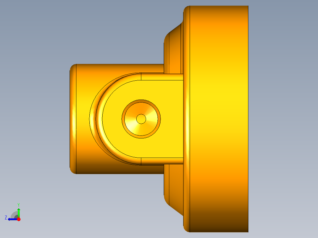 UG过滤器模型右视图