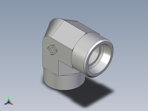 卡套式工业通用硬管接头EO_Union_elbow_W18L71X