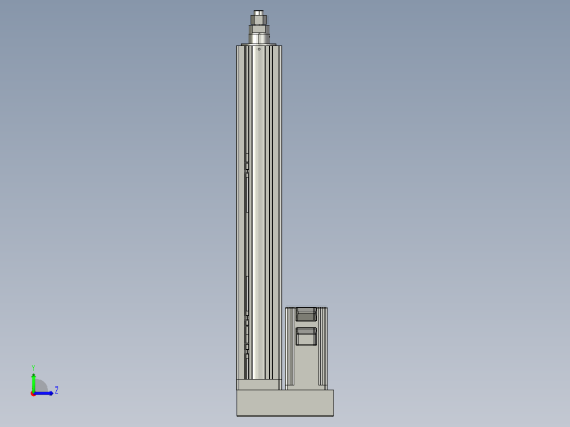 12VZ电动缸-VZ6-S350-BD左视缩略图
