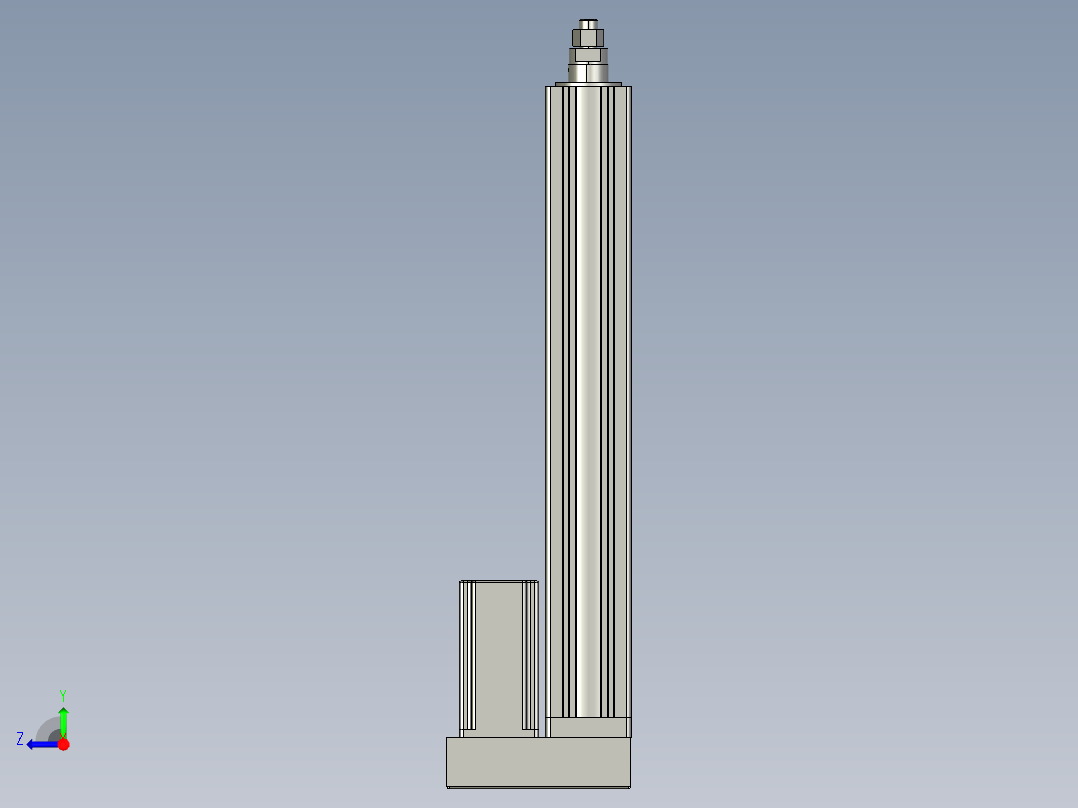 12VZ电动缸-VZ6-S350-BD右视图
