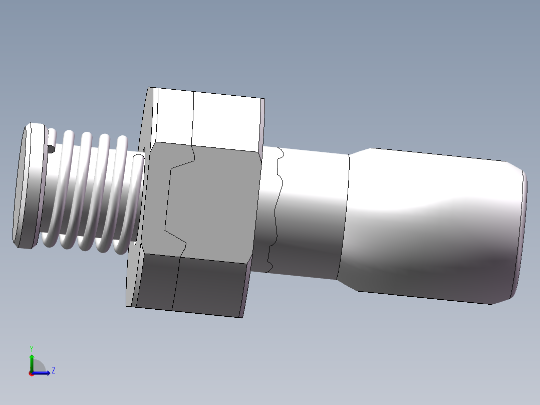 Q442-芯轴套数控加工工艺及编程设计左视图